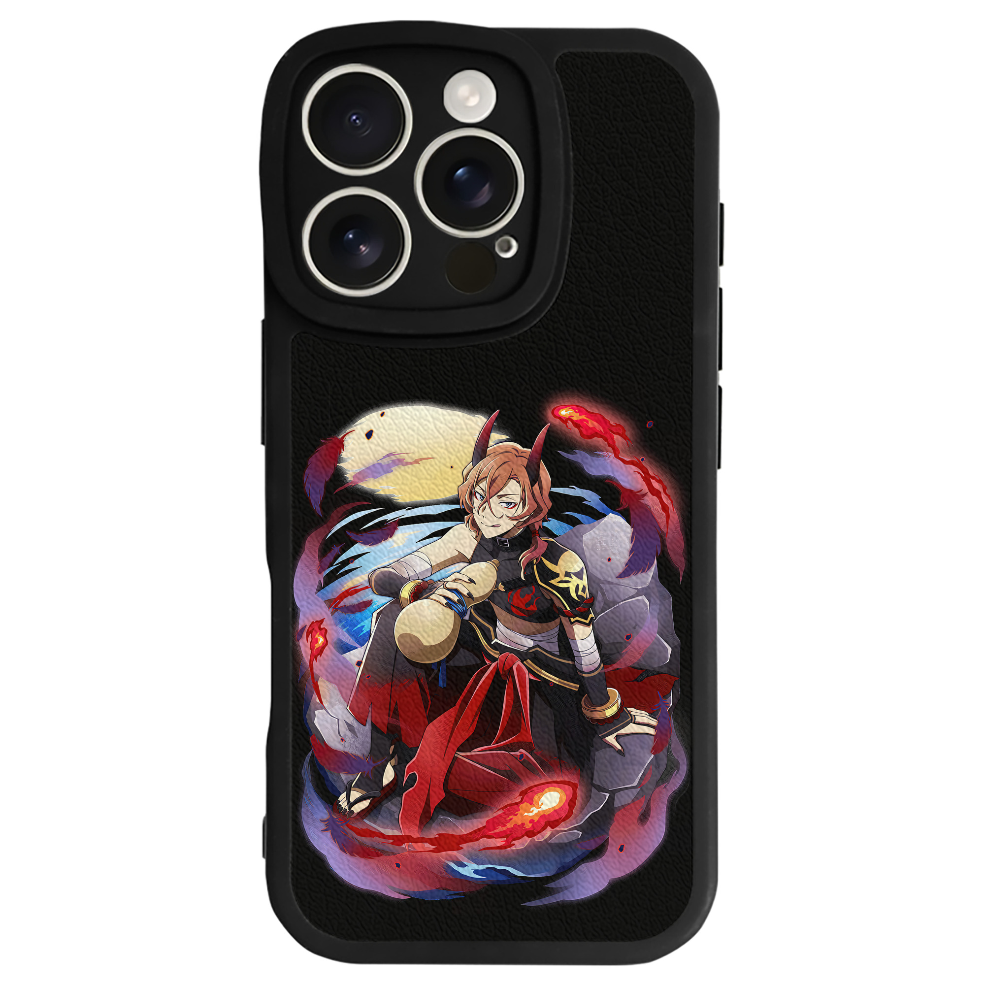 （画像用） 文豪ストレイドッグス Bungo Stray Dogs 【iPhone 16シリーズ対応】シリコンスマホケース（レザー調） 材質：シリコン